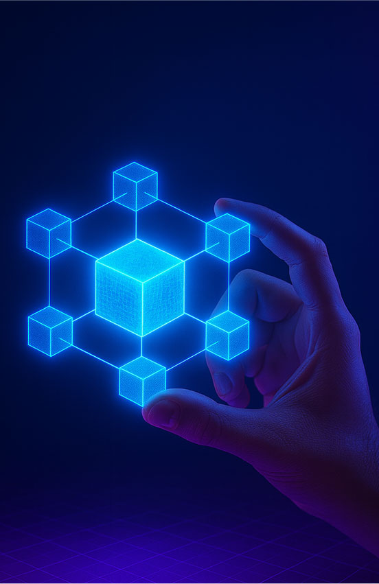 Blockchain Solutions background